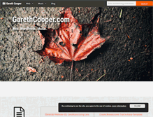 Tablet Screenshot of garethcooper.com